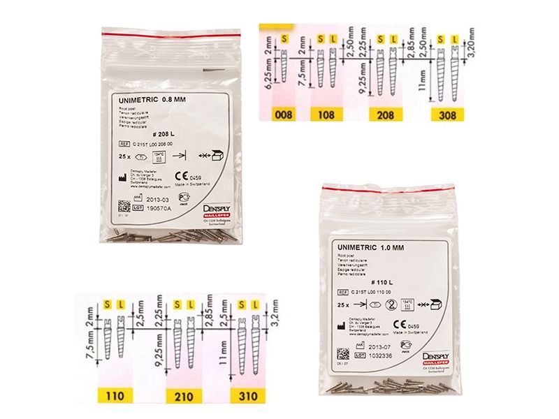 Dentsply Unimetric Titanium Root Post | DentaCarts | Dental Cart