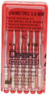 Dentsply Unimetric Special Calibrating Drill 108 (Box of 6) | DentaCarts | Dental Cart