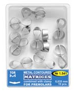 TOR VM METAL CONTOURED MATRICES COMBINED WITH CLAMP | DentaCarts | Dental Cart