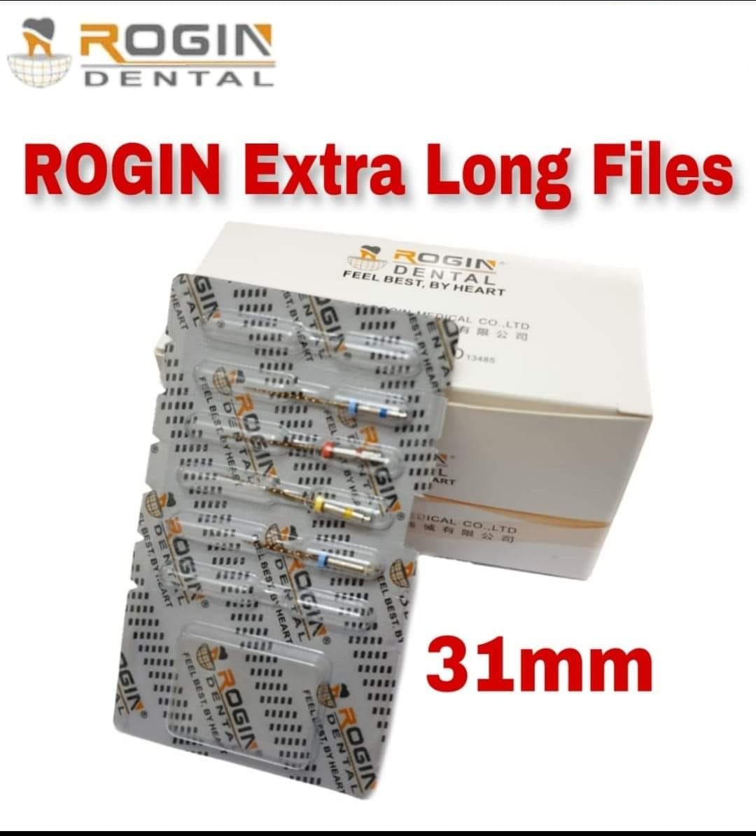 ROGIN Rotary Files Long 31mm Kit 4 pcs | DentaCarts | Dental Cart