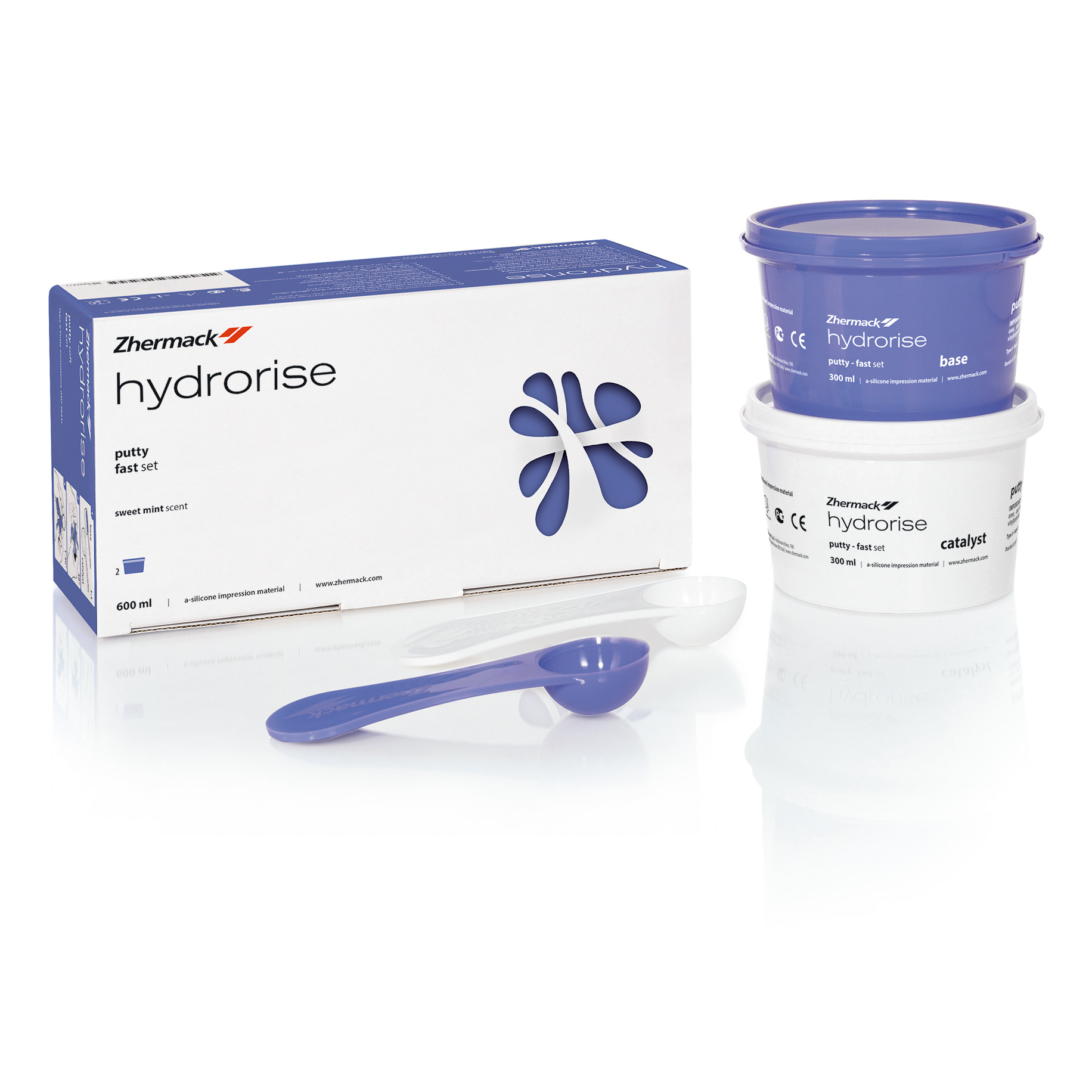 Zhermack Hydrorise Putty 300ML+300ML fast set | DentaCarts | Dental Cart