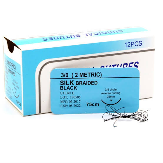Suture Silk China 12pcs | DentaCarts | Dental Cart