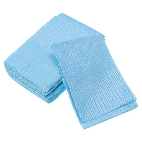 Disposable Dental Bib, blue napkins, PK/500 | DentaCarts | Dental Cart
