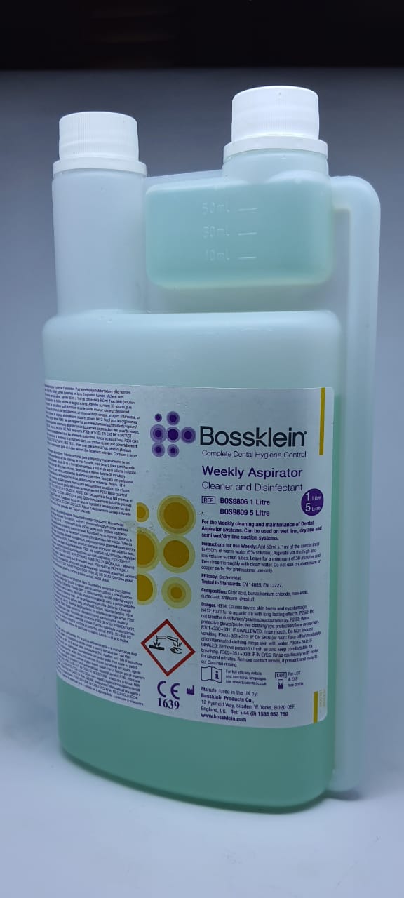 Bossklein Weekly Aspirator Cleaner and Disinfectant 1L | DentaCarts | Dental Cart