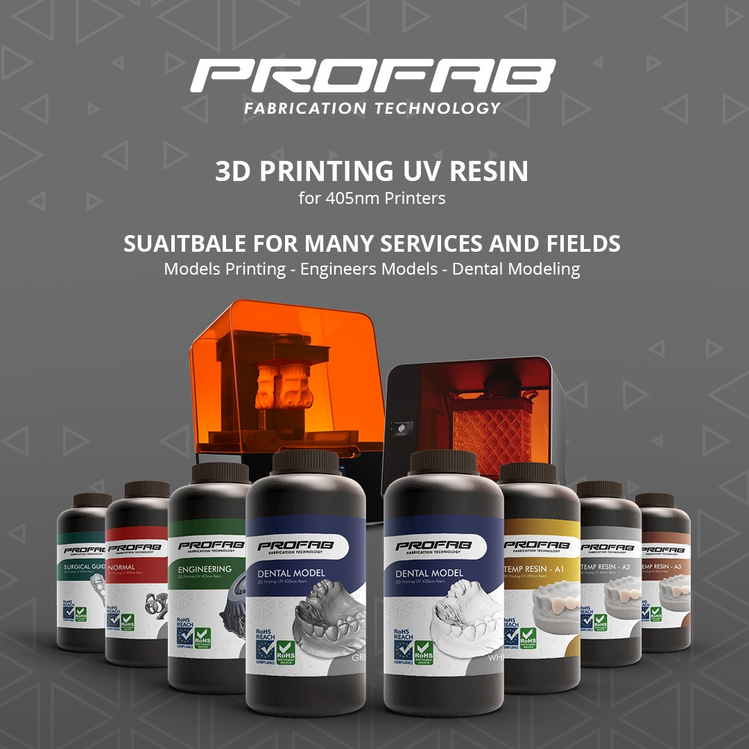 PROFAB 405nm UV Resin For LCD 3d Printers 500mL Liquid Bottle | DentaCarts | Dental Cart