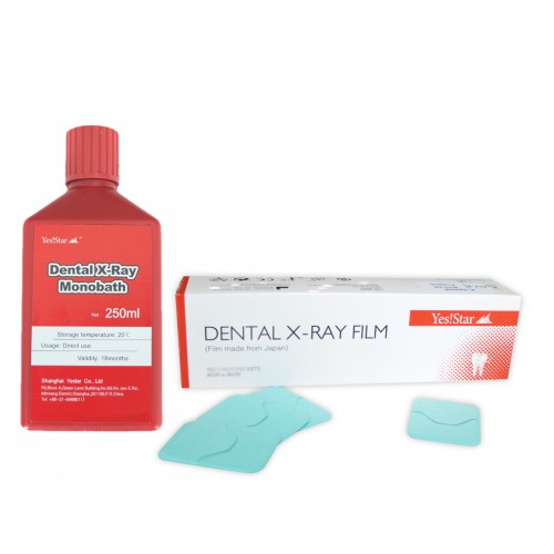 Yes Star X-Ray Films and Monobath 100pcs and 250ml | DentaCarts | Dental Cart