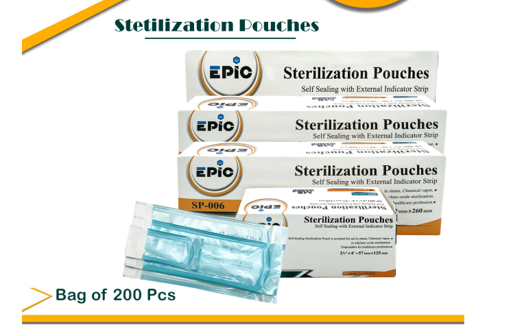 Epic Sterilization Pouches - 200pcs | DentaCarts | Dental Cart