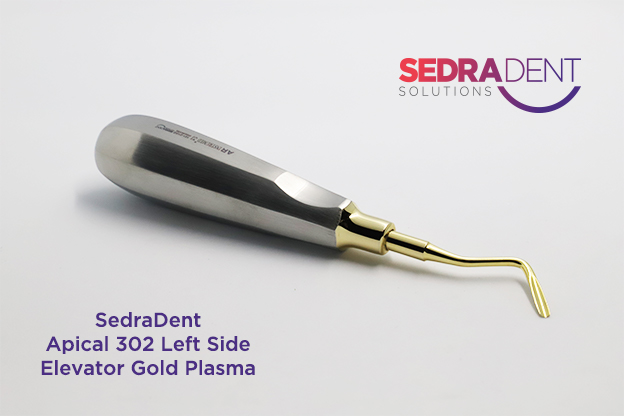 AR Instrumed Apical 302 Left Side Elevator Gold Plasma | DentaCarts | Dental Cart