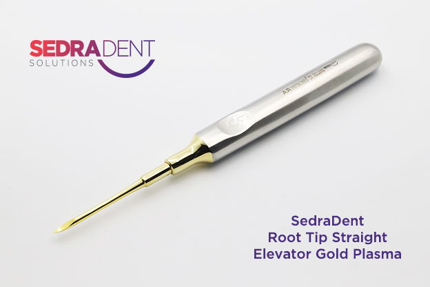 AR Instrumed Root Tip Straight Elevator Gold Plasma | DentaCarts | Dental Cart