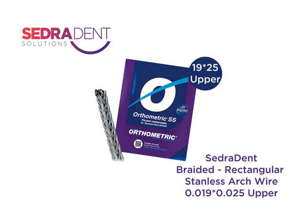 Orthometric SS Braided - Rectangular Stainless Arch Wire 0.019*0.025 Upper | DentaCarts | Dental Cart