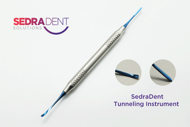 Sedradent tunneling instrument blue titanium | DentaCarts | Dental Cart