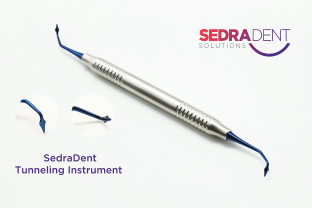 Sedradent tunneling instrument blue titanium | DentaCarts | Dental Cart