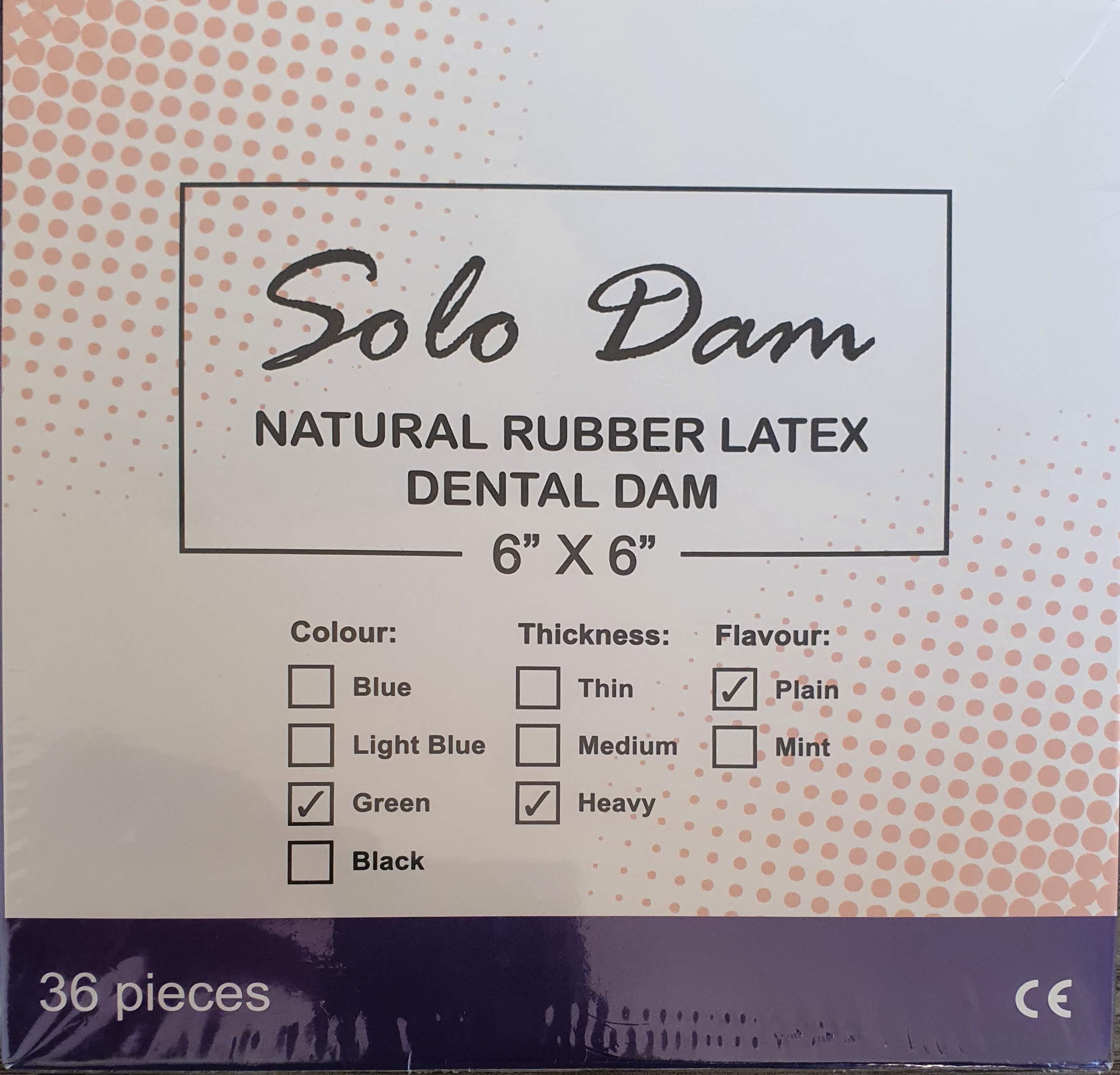 Solo dam 5x5 - Sedradent | DentaCarts | Dental Cart