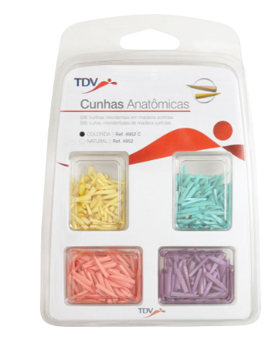 SEDRADENT Anatomic Wooden Wedges (100 units) Assorted | DentaCarts | Dental Cart