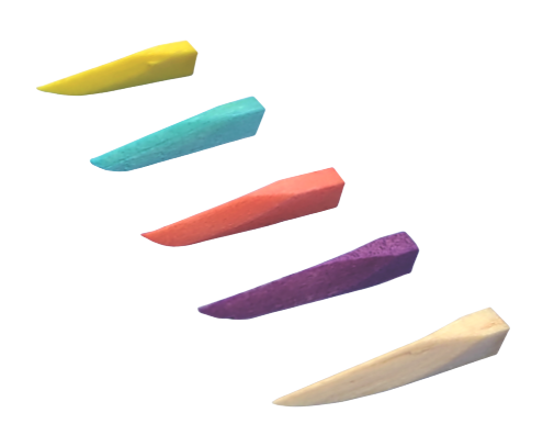 SEDRADENT Anatomic Wooden Wedges (100 units) Yellow (n1) | DentaCarts | Dental Cart