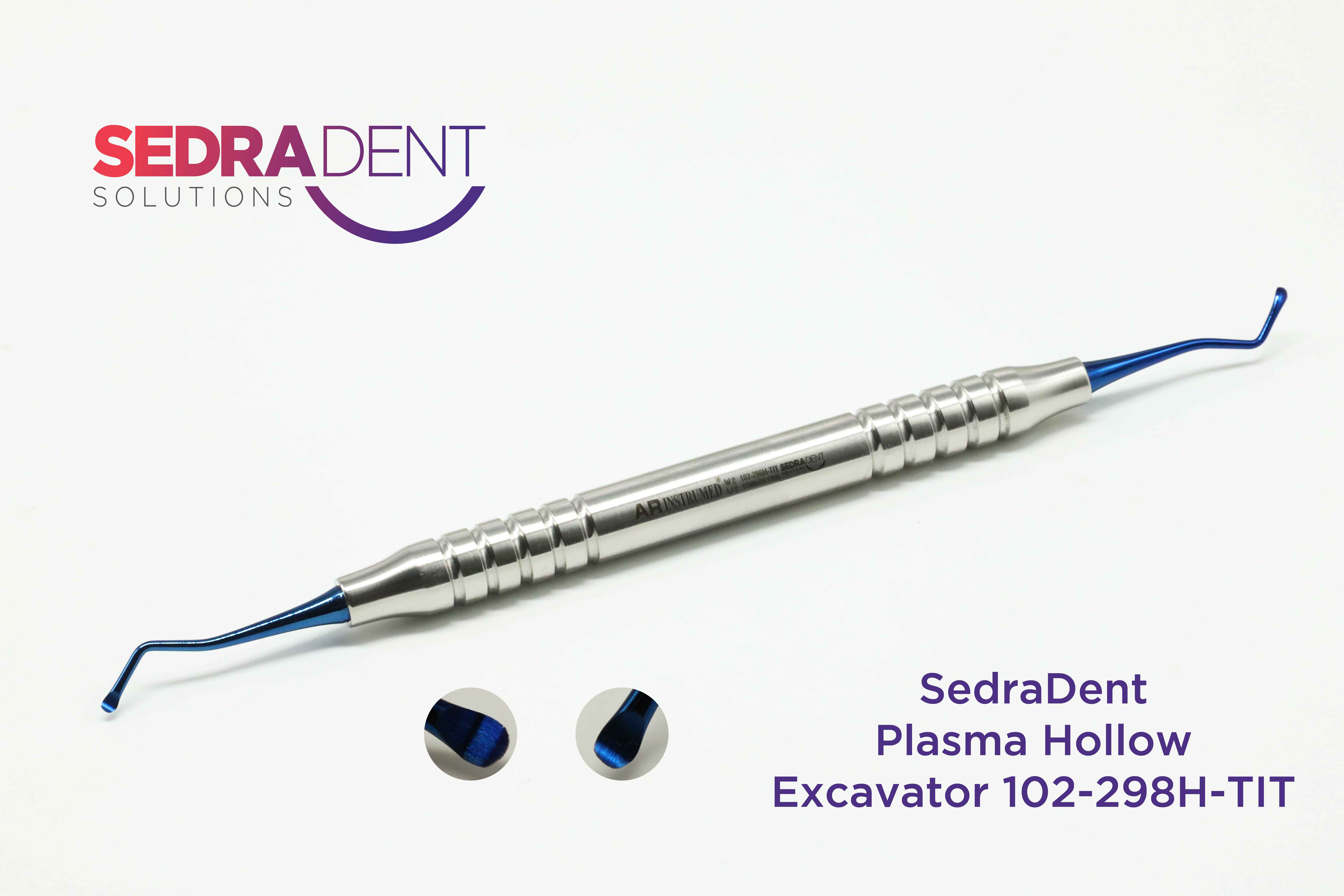 SedraDent Oval Excavator 2.0 Plasma Coated Hollow Handle 10 mm | DentaCarts | Dental Cart