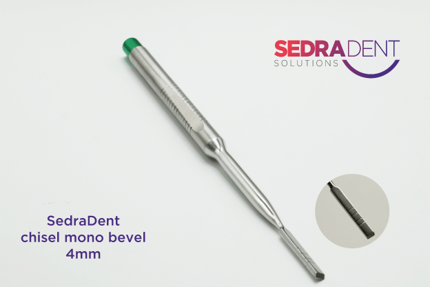 chisel mono bevel 4mm str depth mark | DentaCarts | Dental Cart