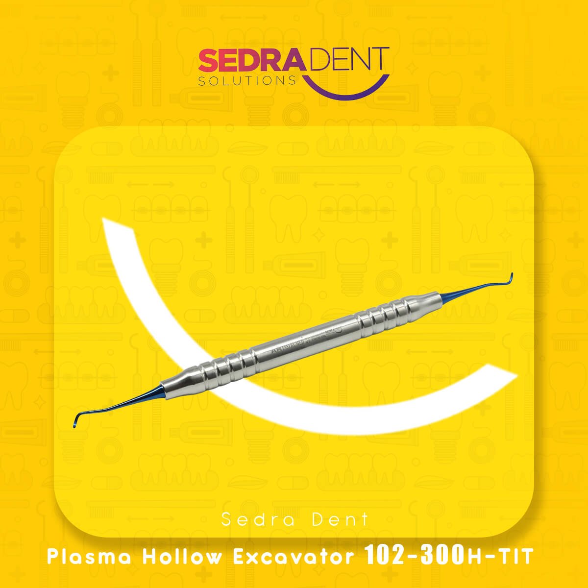 AR Instrumed Oval Excavator 1.0 Plasma Coated Hollow Handle 10 mm | DentaCarts | Dental Cart