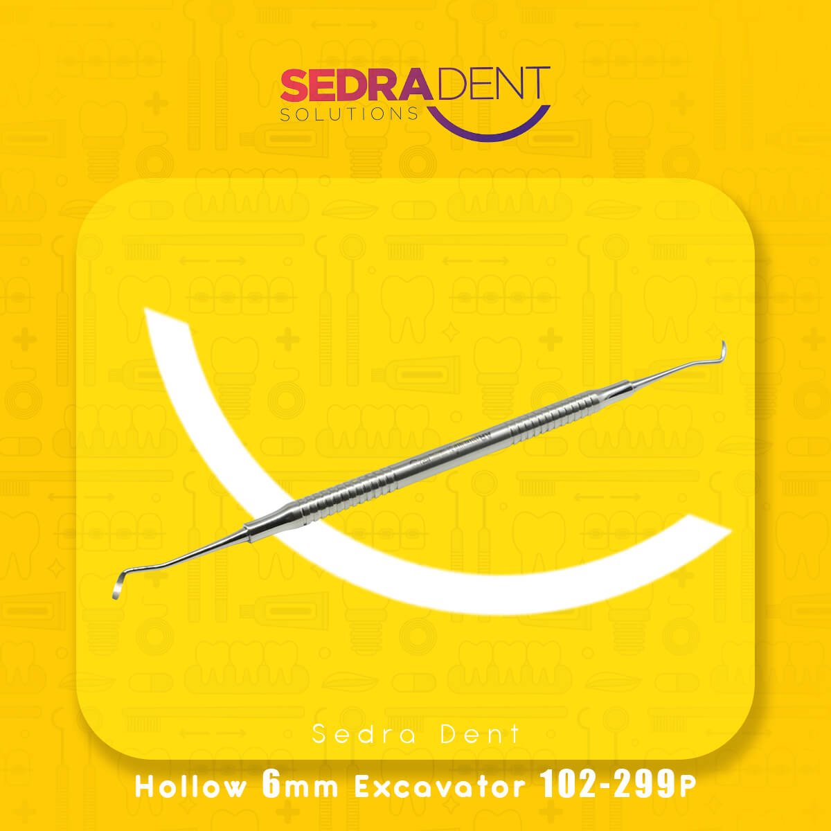 AR Instrumed Oval Excavator 1.6 Hollow Handle 6 mm | DentaCarts | Dental Cart