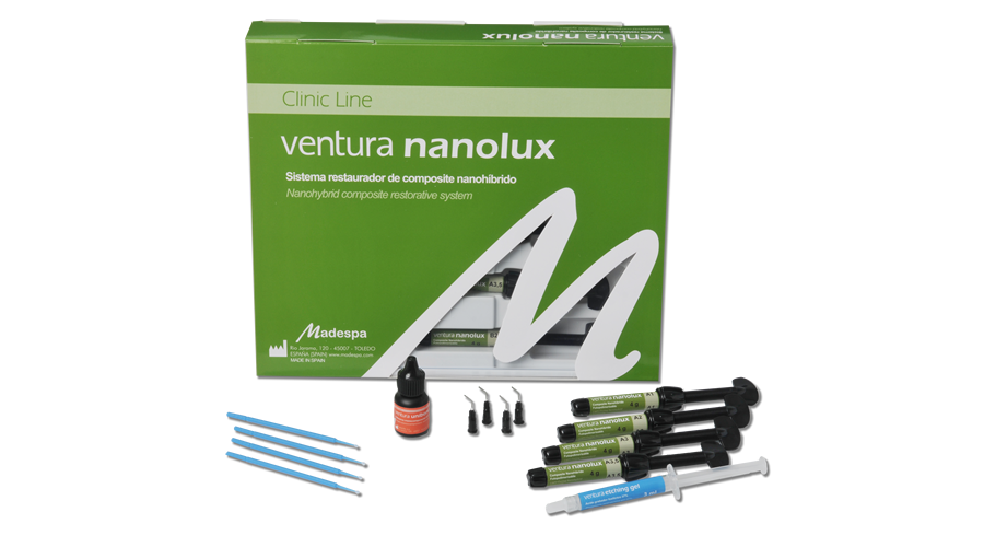 Madespa Ventura Nanolux kit (4x4g &5ml&3ml) | DentaCarts | Dental Cart