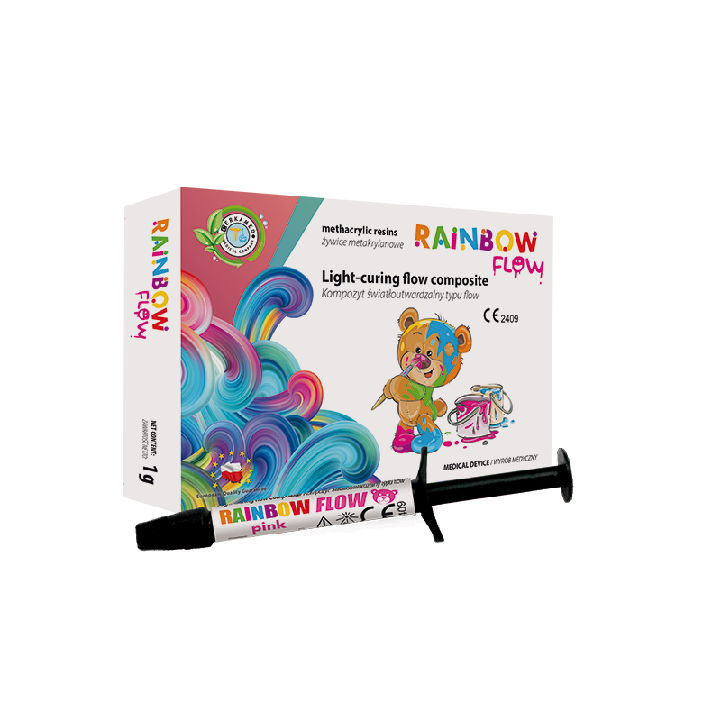 Cerkamed Rainbow Flow Colored Composite | DentaCarts | Dental Cart