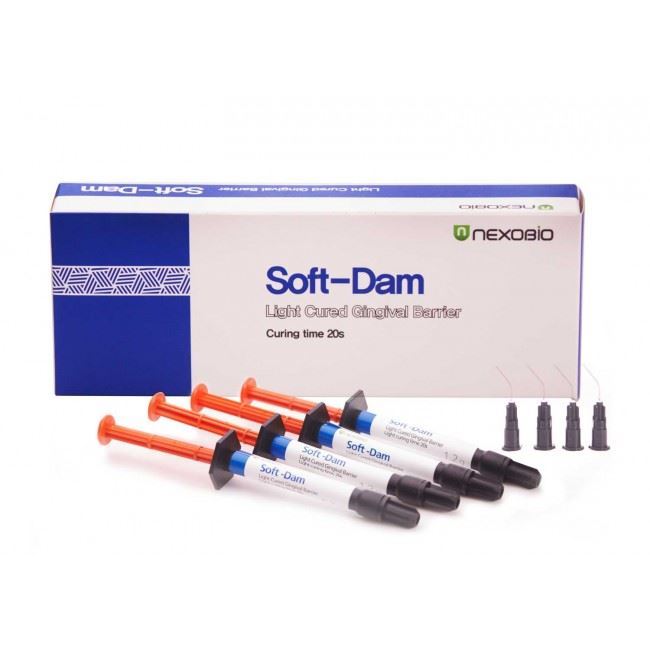NEXOBIO Soft Dam 1.2g syringe | DentaCarts | Dental Cart