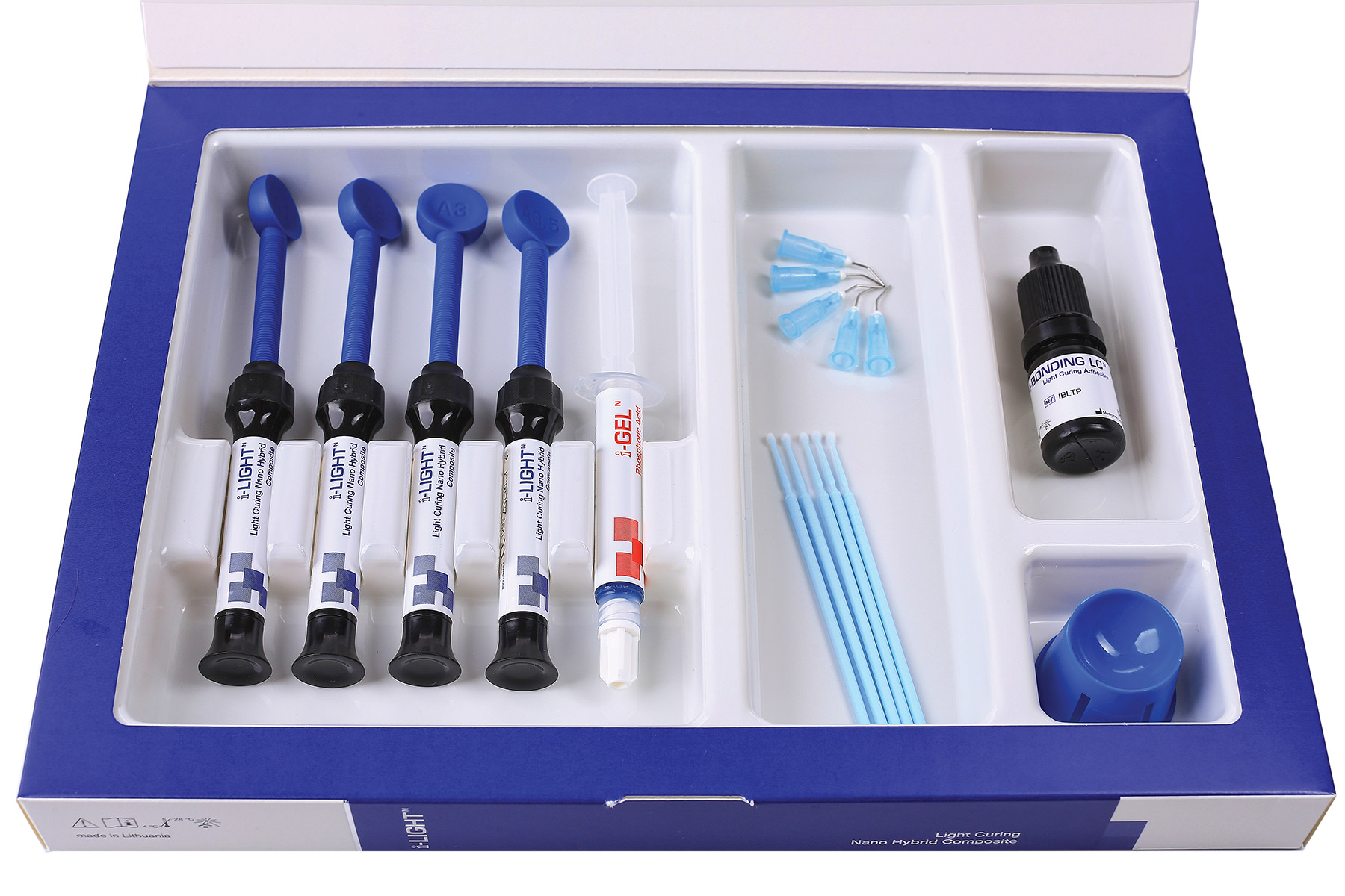 i-Dental i- Light N Nano Hybrid Composite Kit (4 syringes & 5ml bond & etch gel) | DentaCarts | Dental Cart