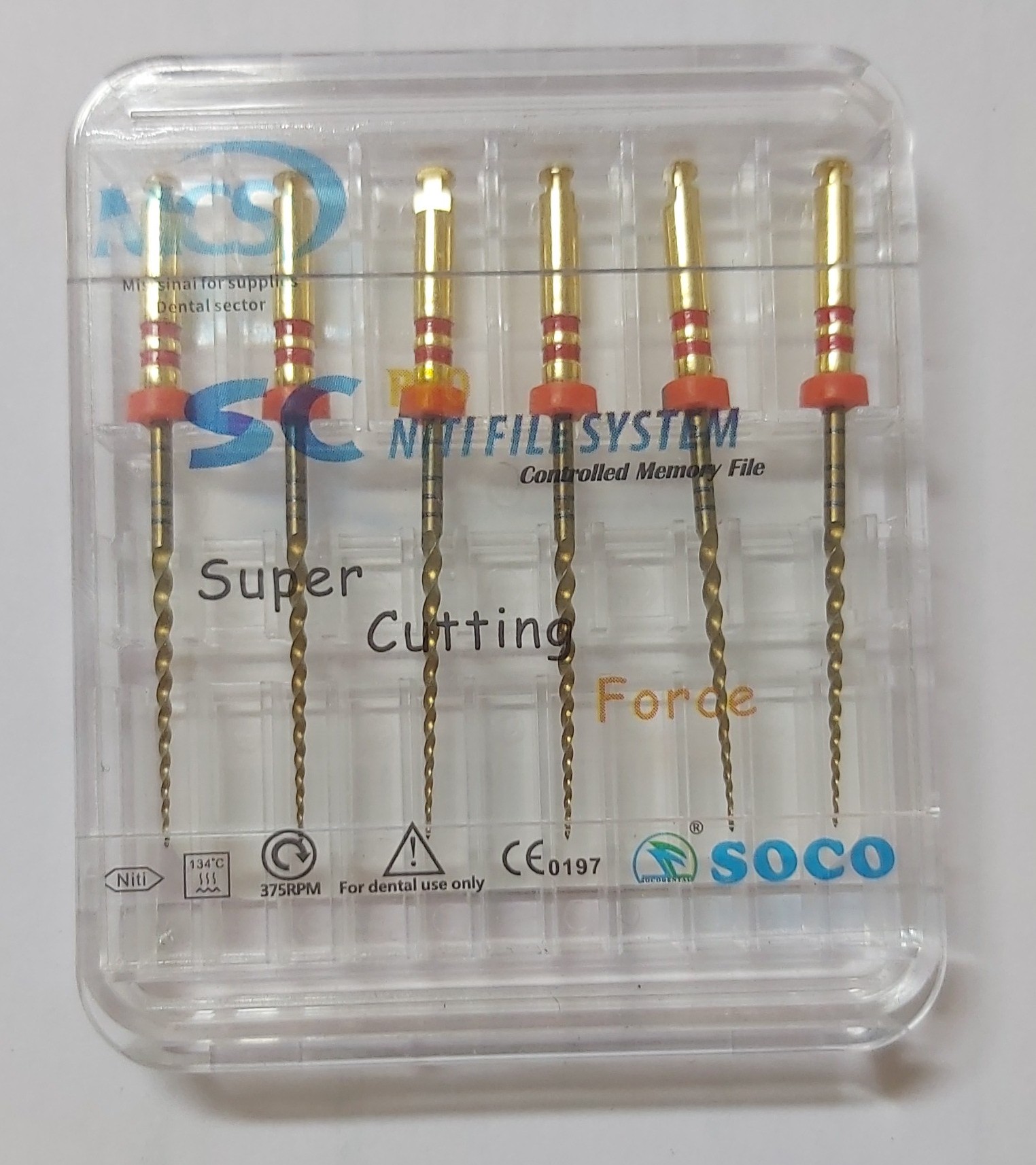 Soco Pro Refill 25 Taper 6 pack 6 files | DentaCarts | Dental Cart
