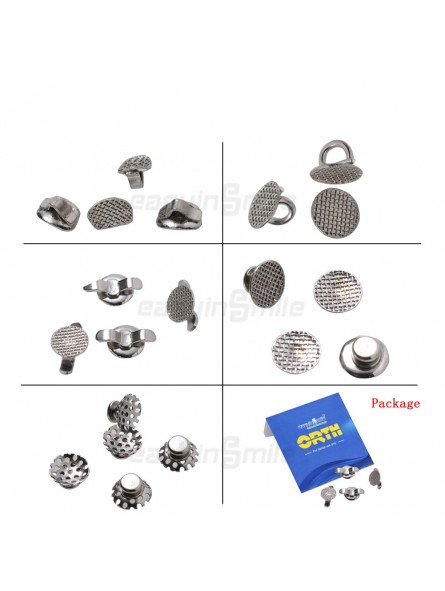 EASYINSMILE  Bondable Lingual Buttons MIM Mesh Base 10pcs/bag | DentaCarts | Dental Cart