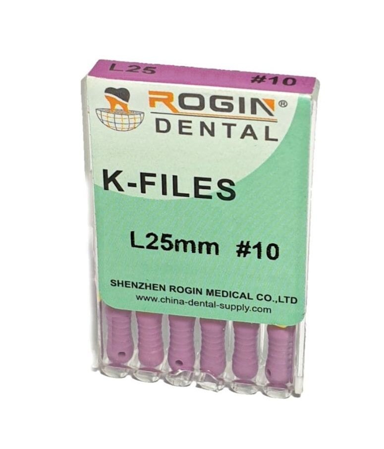 ROGIN Manual K-files (6pcs) | DentaCarts | Dental Cart