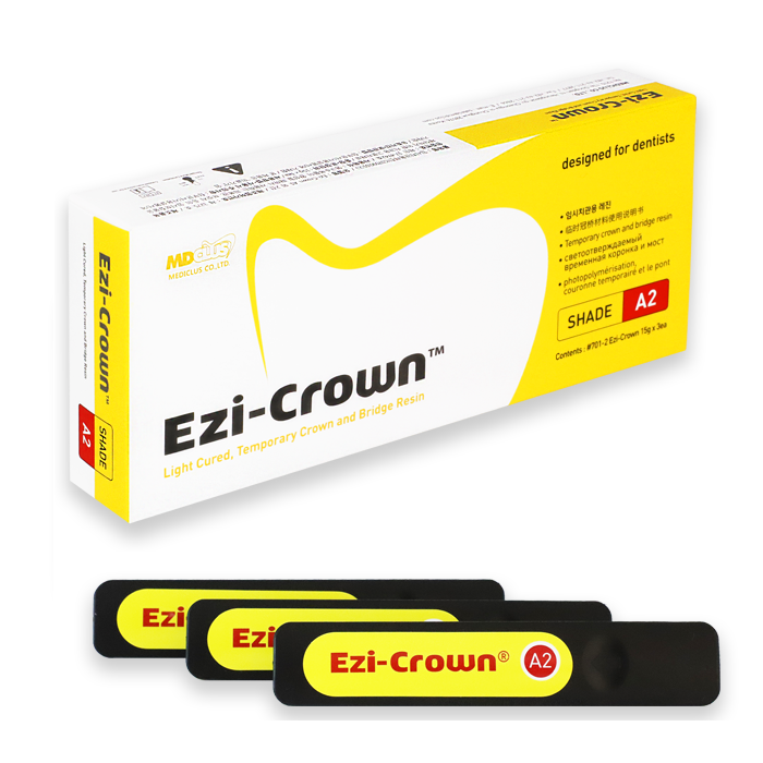 MEDICLUS Ezi-Crown™ LC TEMP CROWN (15gX3) | DentaCarts | Dental Cart