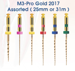 M3-Pro+ Gold Rotary Files 4% (6pcs) | DentaCarts | Dental Cart