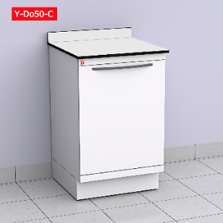 Alyarmuk Door Cabinet with white Soild Phenolic Compact Top (  12 mm) (Y-Do50-C) | DentaCarts | Dental Cart
