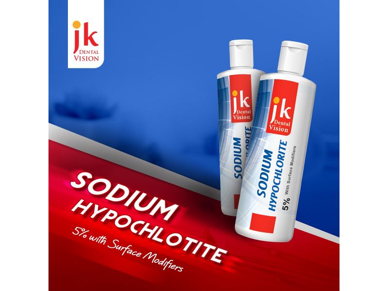 JK-Dental sodium hypochlorite 5 solution (250ml) | DentaCarts | Dental Cart