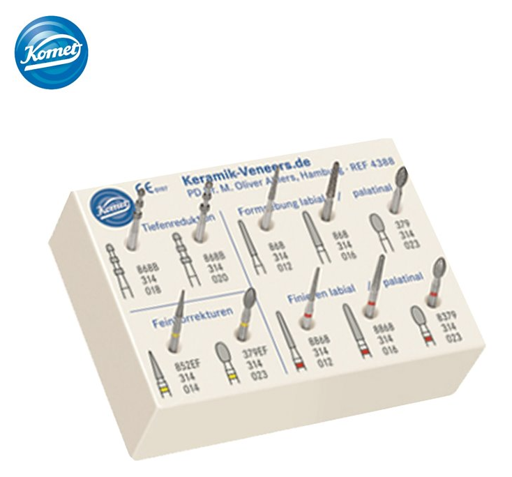 KOMET Veneer Preparation Kit (10 stones) | DentaCarts | Dental Cart