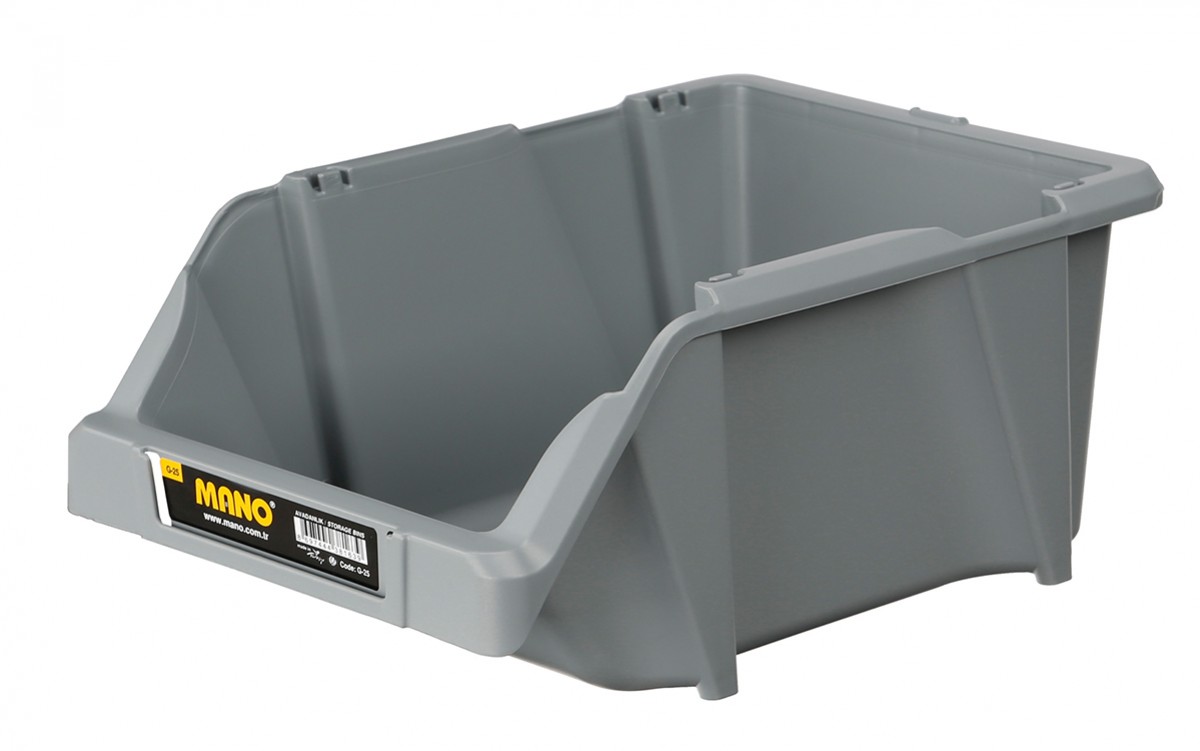 Mano Storage Bins Grey | DentaCarts | Dental Cart