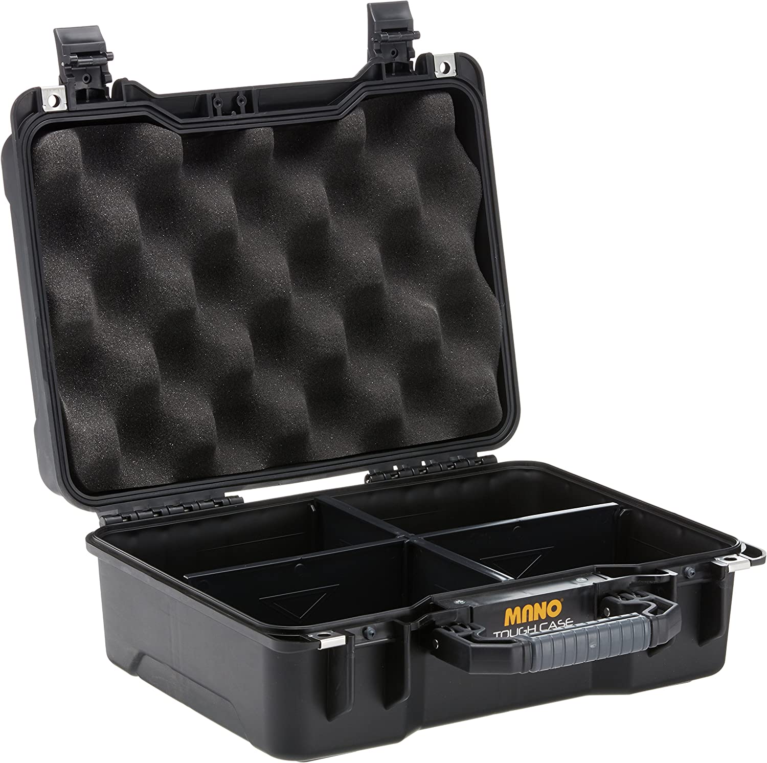 Mano Mtc 200PL Black Egg Sponge Tough Case Pro Tool Case with Plastic Compartment | DentaCarts | Dental Cart