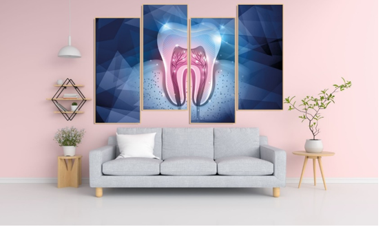 Wall mounted tableau | DentaCarts | Dental Cart