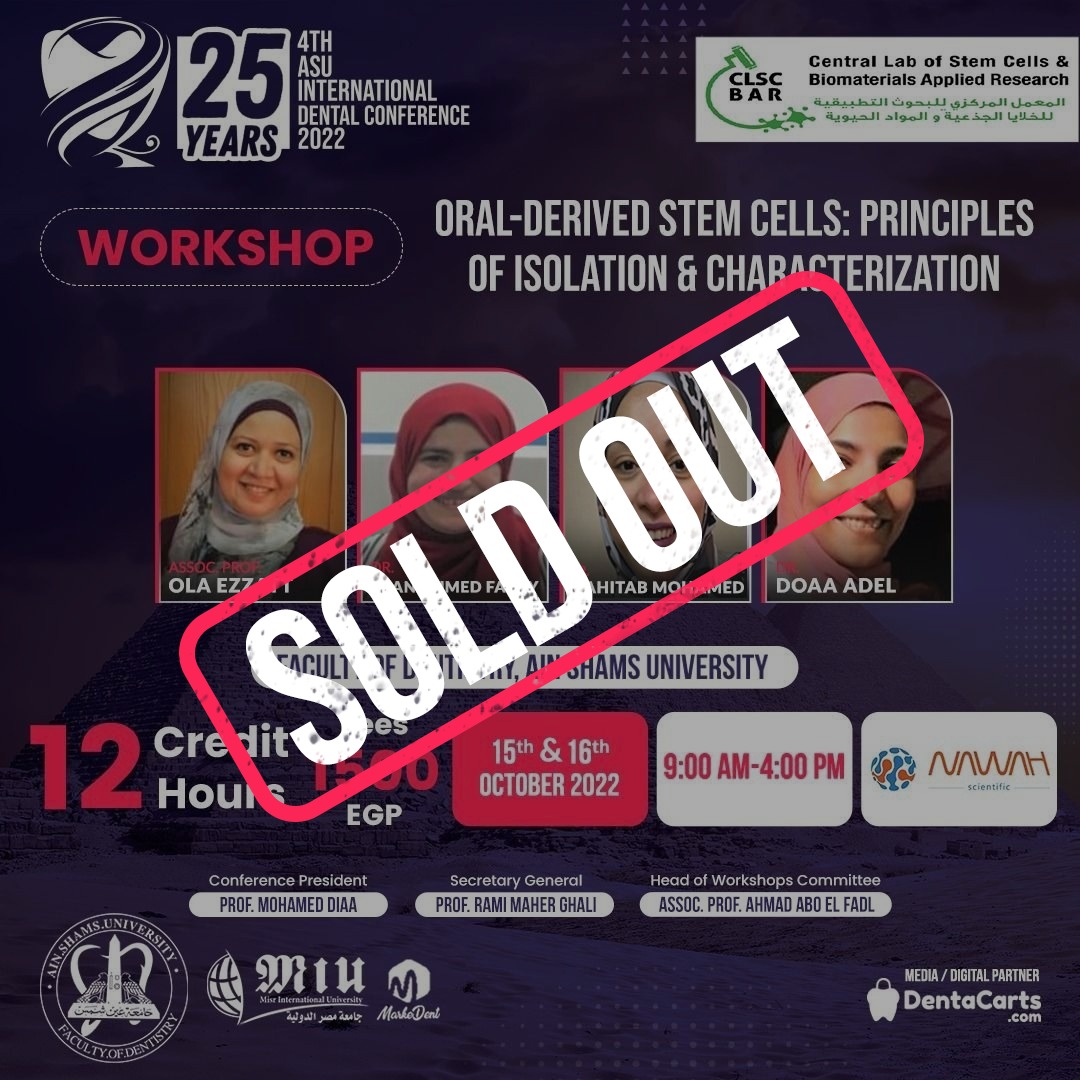 Oral-derived Stem Cells Workshop | DentaCarts | Dental Cart