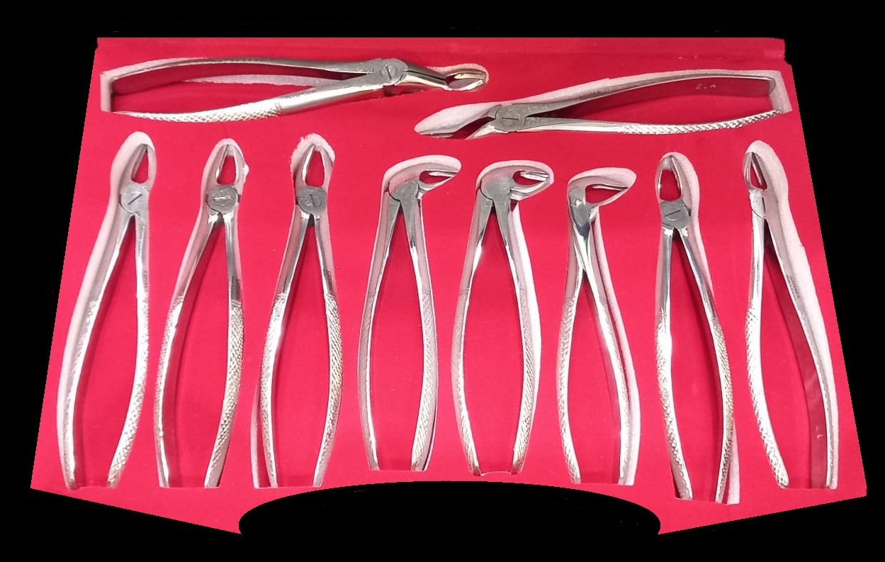 Sigma Adult Extraction Forceps Kit - 10 pcs | DentaCarts | Dental Cart
