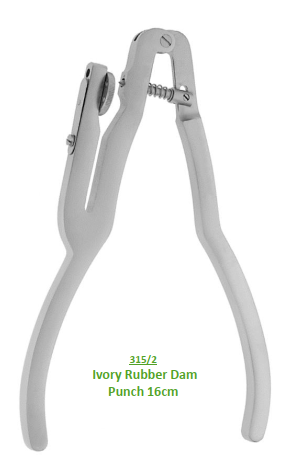 Leibinger Ivory Rubber Dam Punch 16cm | DentaCarts | Dental Cart