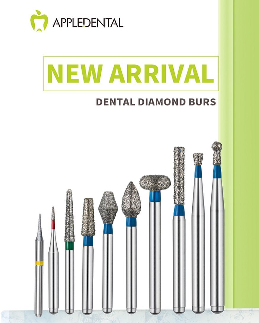 APPLEDENTAL Diamond Burs 10pcs | DentaCarts | Dental Cart