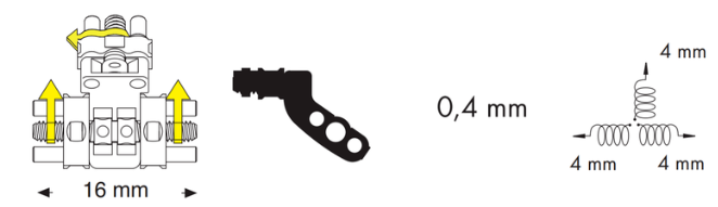 Leone 3 Directional Screw 16mm | DentaCarts | Dental Cart