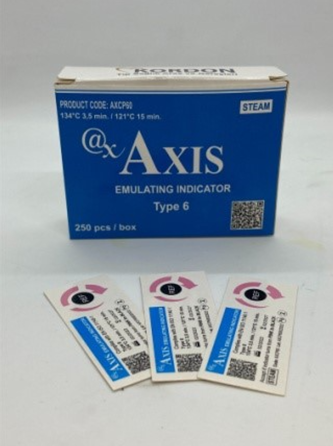 Axis Steam Chemical Indicator, Emulator class 6 | DentaCarts | Dental Cart