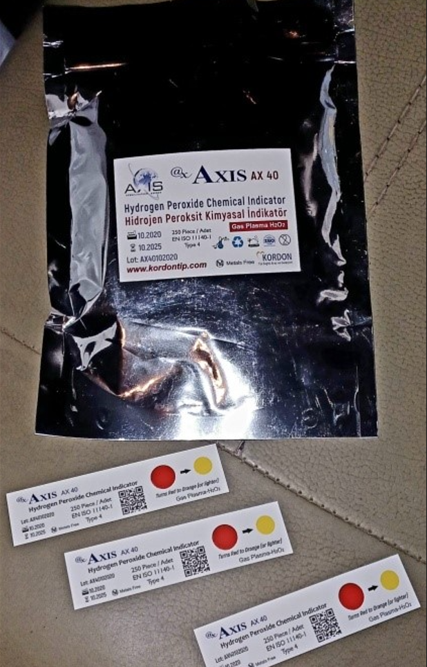 Axis Hydrogen Peroxide chemical indicator, Type 4, 250/box | DentaCarts | Dental Cart