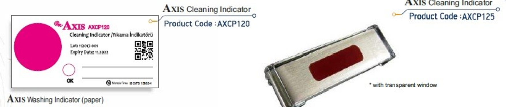 Axis Cleaning Indicator 200/box | DentaCarts | Dental Cart