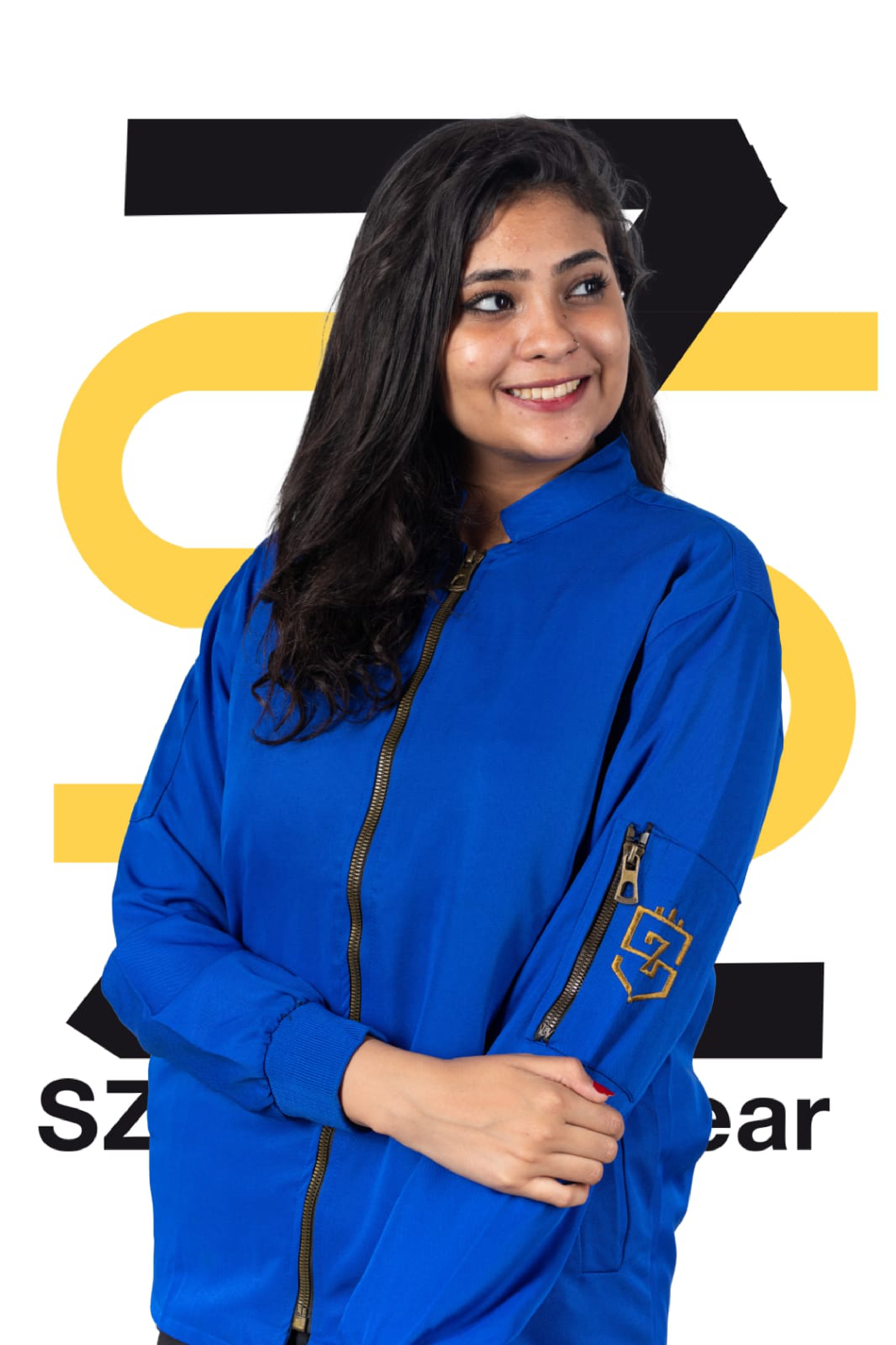 SZ Medical Wear Lab Coat style Jacket Gabardine Blue Only | DentaCarts | Dental Cart