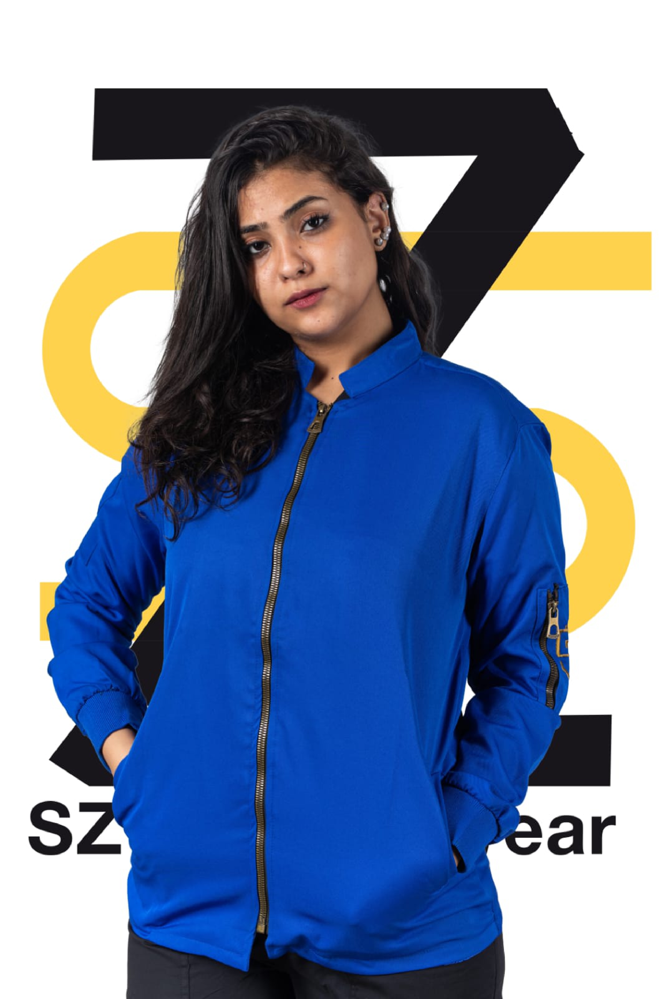 SZ Medical Wear Lab Coat style Jacket Gabardine Blue Only | DentaCarts | Dental Cart