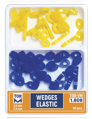 TOR-VM ELASTIC WEDGES (40PCS) 1.808 | DentaCarts | Dental Cart
