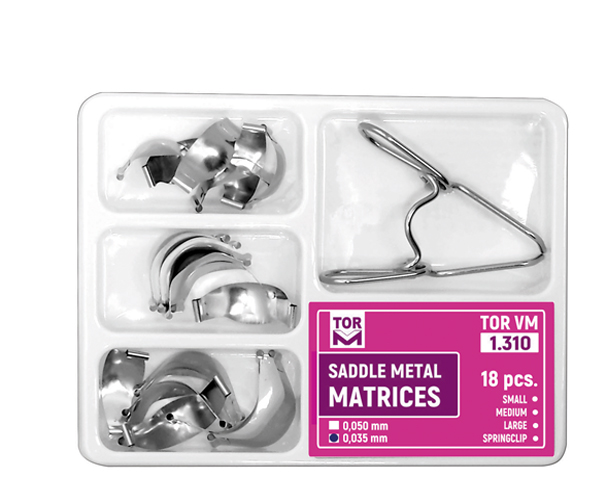TOR VM SADDLE MATRICES KIT N 1.310 - 18PCS | DentaCarts | Dental Cart